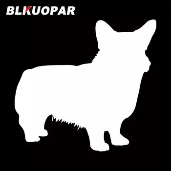 Наклейки BLKUOPAR для автомобиля, из изображением собаки породы Вельш-корги-кардиган, виниловые наклейки на машину, водонепроницаемые