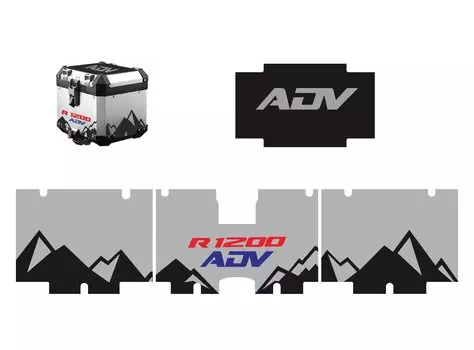 Наклейки для багажника BMW R1200GS R1250GS R 1200 R1250 GS ADV GSA, алюминиевые боковые Чехлы, приключения 2019-2023