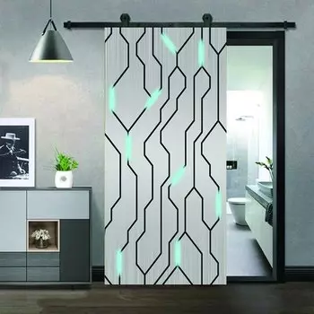 Наклейки для двери OEMG, космос, ПВХ