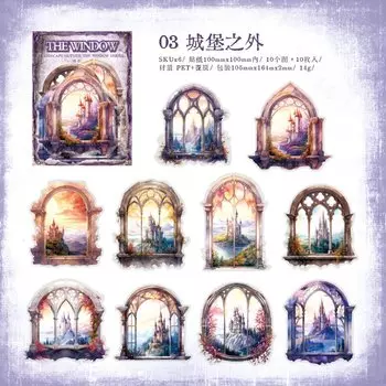 Наклейки для скрапбукинга Yoofun, 10 шт.