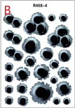 Наклейки для стайлинга автомобилей, 3D имитация пулевых отверстий, забавные наклейки для автомобиля, шлемы наклейки, эмблема, символ, персонализированные наклейки