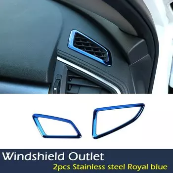 Наклейки для стайлинга автомобилей для Honda Civic 2018 2019 2016 2017 10 аксессуаров, центральная консоль, вентиляционное отверстие, предупреждающая световая рамка