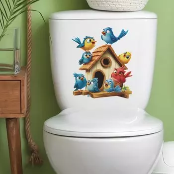 Наклейки для стен Cartoon Bird House HonC