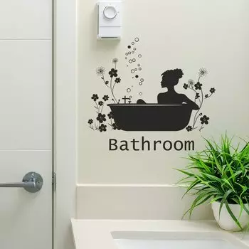 Наклейки для стен HonC цветочный узор