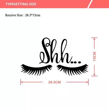 Наклейки для стен HonC "Красивые ресницы"