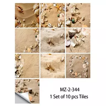 Наклейки для стен OUJING, кристаллы, 10 шт.