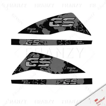 Наклейки для защиты рук мотоцикла, водонепроницаемые наклейки для R1250GS ADV R 1200GS Adventure XR F850/750/650GS 40 лет, тройной черный