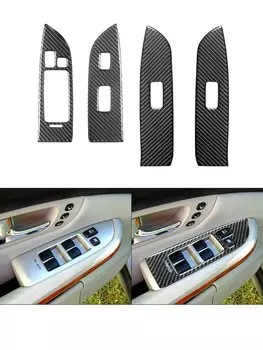 Наклейки из углеродного волокна для автомобиля, украшение панели управления на окна для Lexus RX330 2004-2006 RX350 2006-2009, аксессуары для интерьера