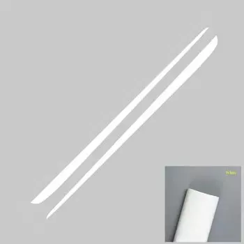 Наклейки из углеродного волокна в полоску для Nissan-Note-NISMO S Power 2014-18, наклейки на автомобильные двери, боковые юбки, спортивные гоночные наклейки для украшения кузова автомобиля, 2 шт.