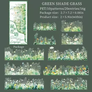 Наклейки Journal GO Цветочный пейзаж 20 шт