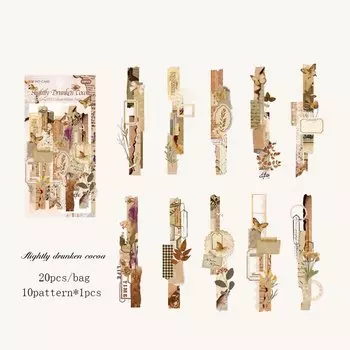 Наклейки Mr. Paper, 6 стилей, пластик