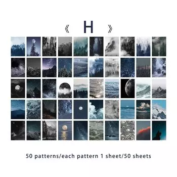 Наклейки Mr.paper, 8 дизайнов, японский стиль