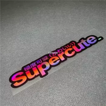 Наклейки на автомобиль в японском стиле, милые водонепроницаемые наклейки на корпус велосипеда, мотора, топливного бака, для супернизких скоростей, охотников