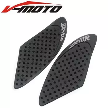 Наклейки на бак мотоцикла, велосипеда, бензобака, наколенник, топливные боковые захваты, защитные наклейки для Kawasaki Ninja ZX10R ZX-10R 2004 2005 2006