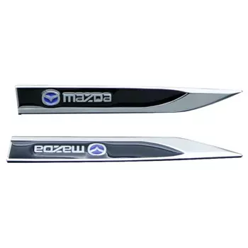 Наклейки на боковые крылья автомобиля, ножи, эмблема, значок-эмблема, наклейки, отделка, Стайлинг для Mazda 2, 3, 6 искусственных элементов, аксессуары