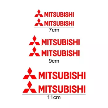 Наклейки на клещевые Штангенциркули автомобильных колес, виниловые наклейки на тормоза для Mitsubishi Ralliart ASX Lancer Pajero Outlander Galant Mirage Colt, 6 шт.