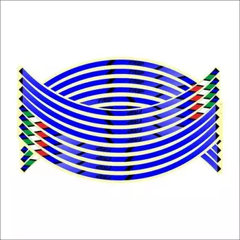 Наклейки на колеса мотоцикла, 16 шт., 17 дюймов, 18 дюймов, светоотражающие наклейки на обод автомобиля, для мотоцикла, велосипеда, автомобиля, универсальные наклейки для Honda KTM