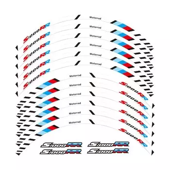 Наклейки на колеса мотоцикла, светоотражающие наклейки, полосы обода, 4 цвета для BMW S1000RR