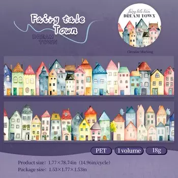 Наклейки на ленту Journal GO Dream Town House