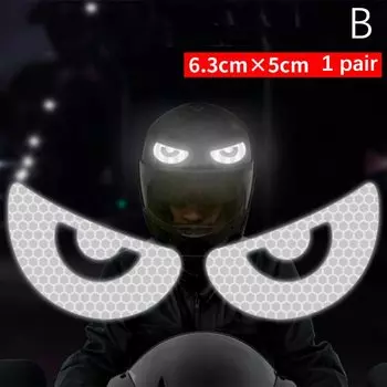 Наклейки на мотошлем, наклейка на мотоциклетный шлем, ночной предупредительный знак, отражающая наклейка для тела, персонализированные внешние аксессуары