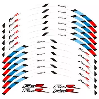 Наклейки на обод колеса мотоцикла, пленка для шин, светоотражающие наклейки для BMW F800R f800 r