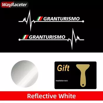 Наклейки на окна автомобиля 2 шт., светоотражающие наклейки для кузова Maserati Levante ghiдоступ, Quattroporte granтуризм MC20, греческие аксессуары