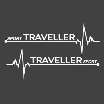 Наклейки на окна автомобиля, виниловые, аксессуары для Пежо, жерлиц, путешественников, 2 шт.