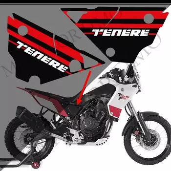 Наклейки на топливный бак мотоцикла для YAMAHA Tenere T700 XTZ 700 T7, Набор наклеек, комплект защитных чемоданов для багажника 2019 2020 2021