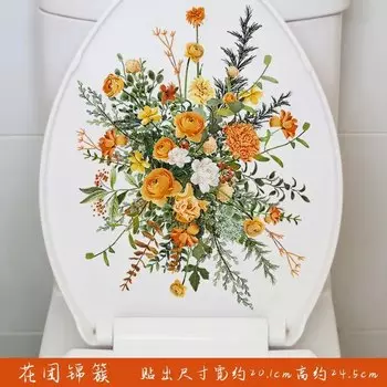 Наклейки на унитаз в виде цветов