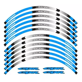 Наклейки на внешний обод мотоцикла, пленка на колеса, светоотражающие наклейки, декоративные наклейки на шины для Honda CBR 250 300 400 500 600