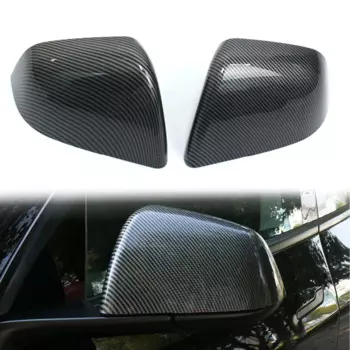 Наклейки на заднее зеркало для Tesla Model Y из углеродного волокна ABS, боковая крышка зеркала заднего вида, декоративная модификация автомобиля для модели Y 2020-2024