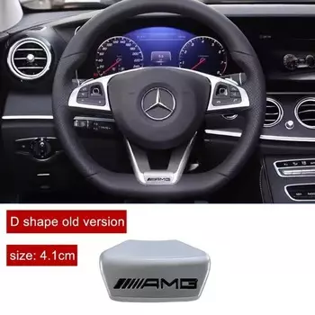 Наклейки с эмблемой интерьера рулевого колеса автомобиля для Mercedes Benz AMG W222 W223 W251 W464 GLE W206 W204 W205 W212 W213 W221