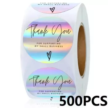 Наклейки "Спасибо", бумага, 2,5 см