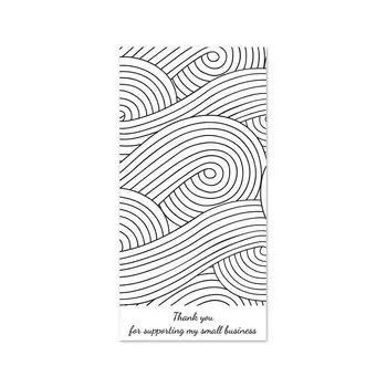 Наклейки "Спасибо", бумага, 5*10 см