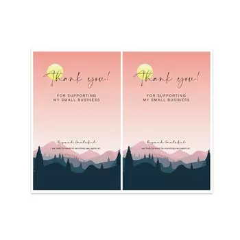 Наклейки Спасибо, бумага, 5*8 см