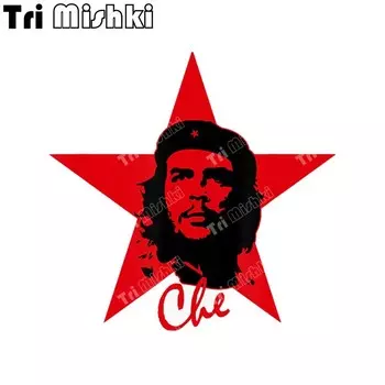 Наклейки три мишки W1432 Che Guevara в виде звезд, аксессуары для мотоциклов, наклейки на автомобильный бампер, ноутбук