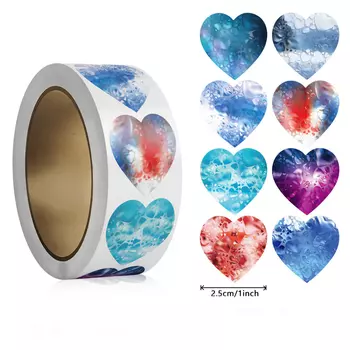 Наклейки Tumoni "Любовь, Радуга", сердечки, бумага