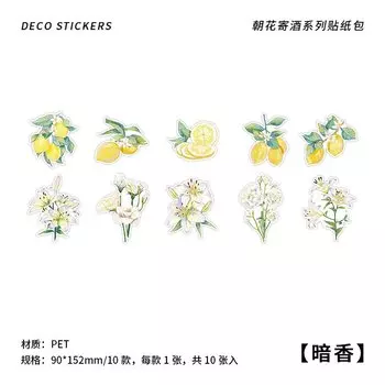 Наклейки Yoofun для скрапбукинга 10 штук