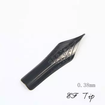 Наконечник для перьевой ручки ZYCC Black Curved Art F 0,5 мм EF 0,38 мм