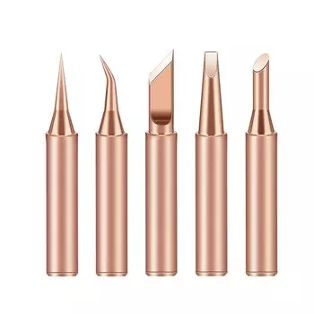 Наконечники для паяльника Aideepen, 5 шт., медные