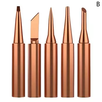 Наконечники для паяльника JETTING 5 шт. медные