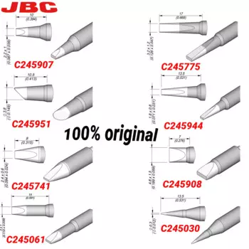 Наконечники JBC 100% оригинальный C245907 серия C245 наконечник для паяльника мобильный телефон инструмент для пайки универсальная ручка T245