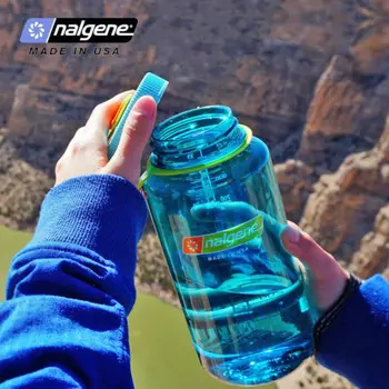 Nalgene-Бутылка для воды Nalgene-Sports с широким горлышком, для улицы, портативная, бутылка для питья, бег, туризм, большая емкость, 1000 мл