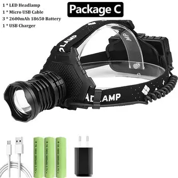 Налобный фонарь Ceholyd XHP100 XHP90 3шт