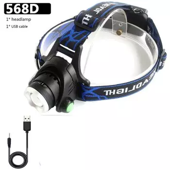 Налобный фонарь Litwod XHP100, 9-ядерный, 4 цвета