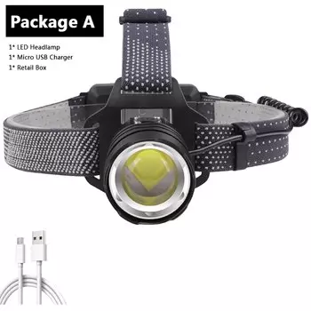 Налобный фонарь Litwod XHP160 белый