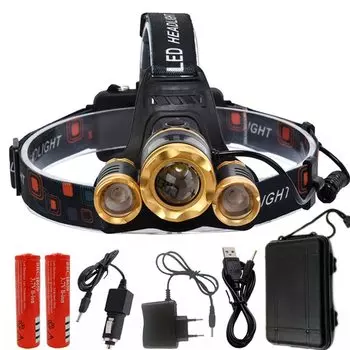 Налобный фонарь Litwod Z30, 3 светодиода