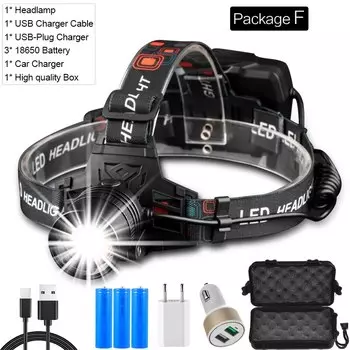 Налобный фонарь OEING XHP50 USB заряжаемый