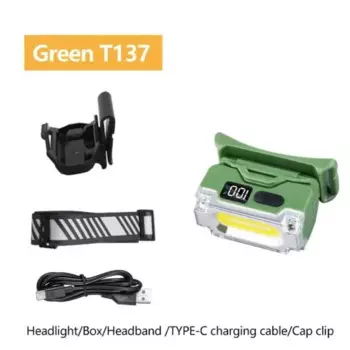 Налобный фонарь PDQ 3 цвета ABS