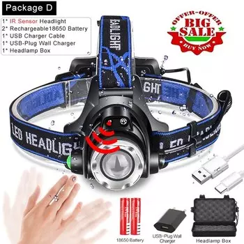 Налобный фонарь POCKETMAN 18650